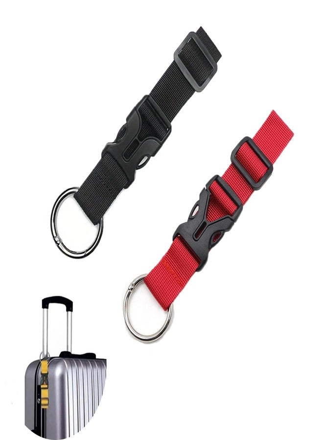 ArrErr 2 Pack Add a Bag Luggage Straps Jacket Gripper Travel Belt with Hooks Hat Clips Suitcase Belts for Rolling Duffel Bag Laptop Backpack Hardside Spinner Carry-On Luggage Travel Backpacks - Image 1
